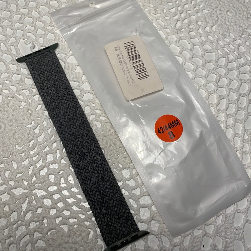 Khaki elastic stretch SMART watch band 8” 42/44 mm NEW